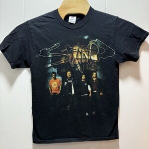 Staind 2008 Tour Shirt Size Medium Double Sided Short Sleeve Y2K